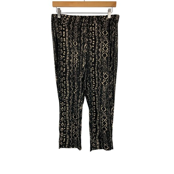 Black & White Tribal Print Pants Petite Size PXS - Picture 1 of 7